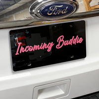 1PC Incoming Baddie 3D Acrylic Badge - Car Truck Emblem Fender Sticker