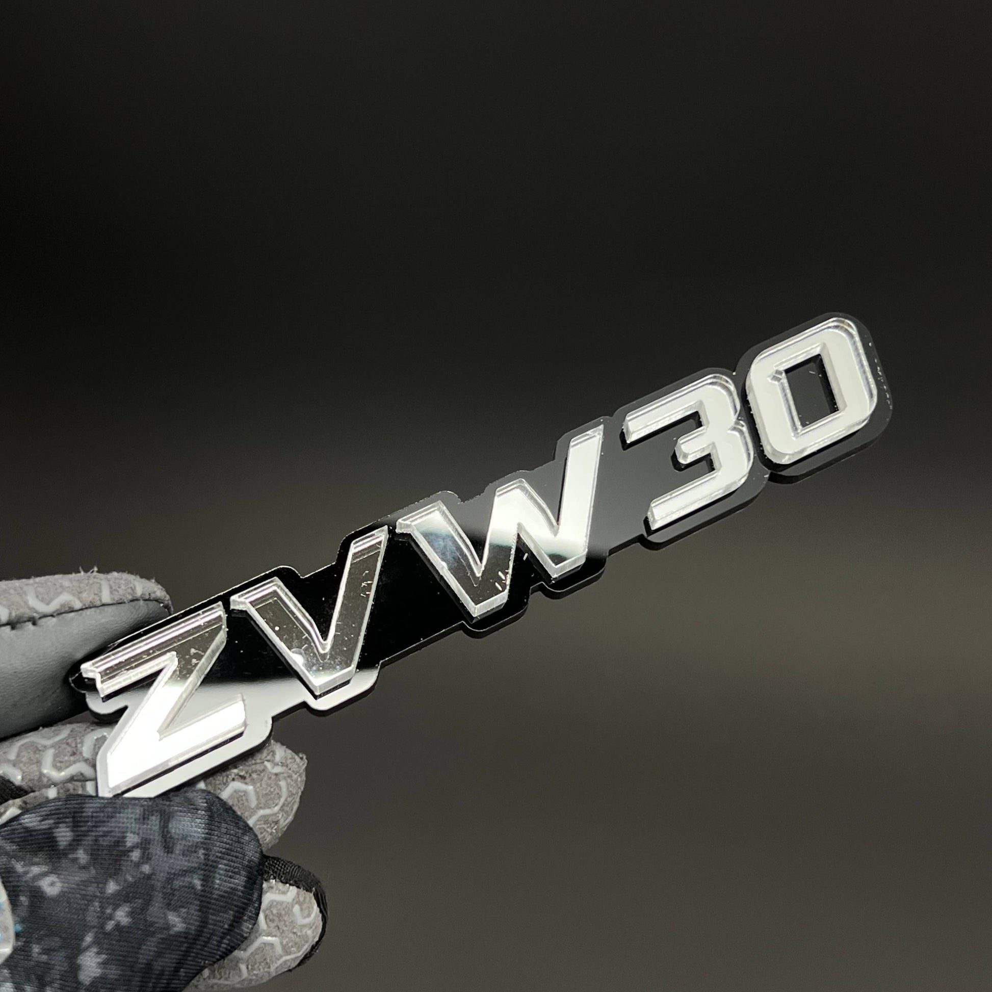 1PC ZVW30 3D Acrylic Badge - Car Truck Emblem Fender Tailgate Trunk Sticker