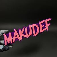 1PC MAKUDEF 3D Acrylic Badge - Car Truck Emblem Fender Tailgate Trunk Sticker