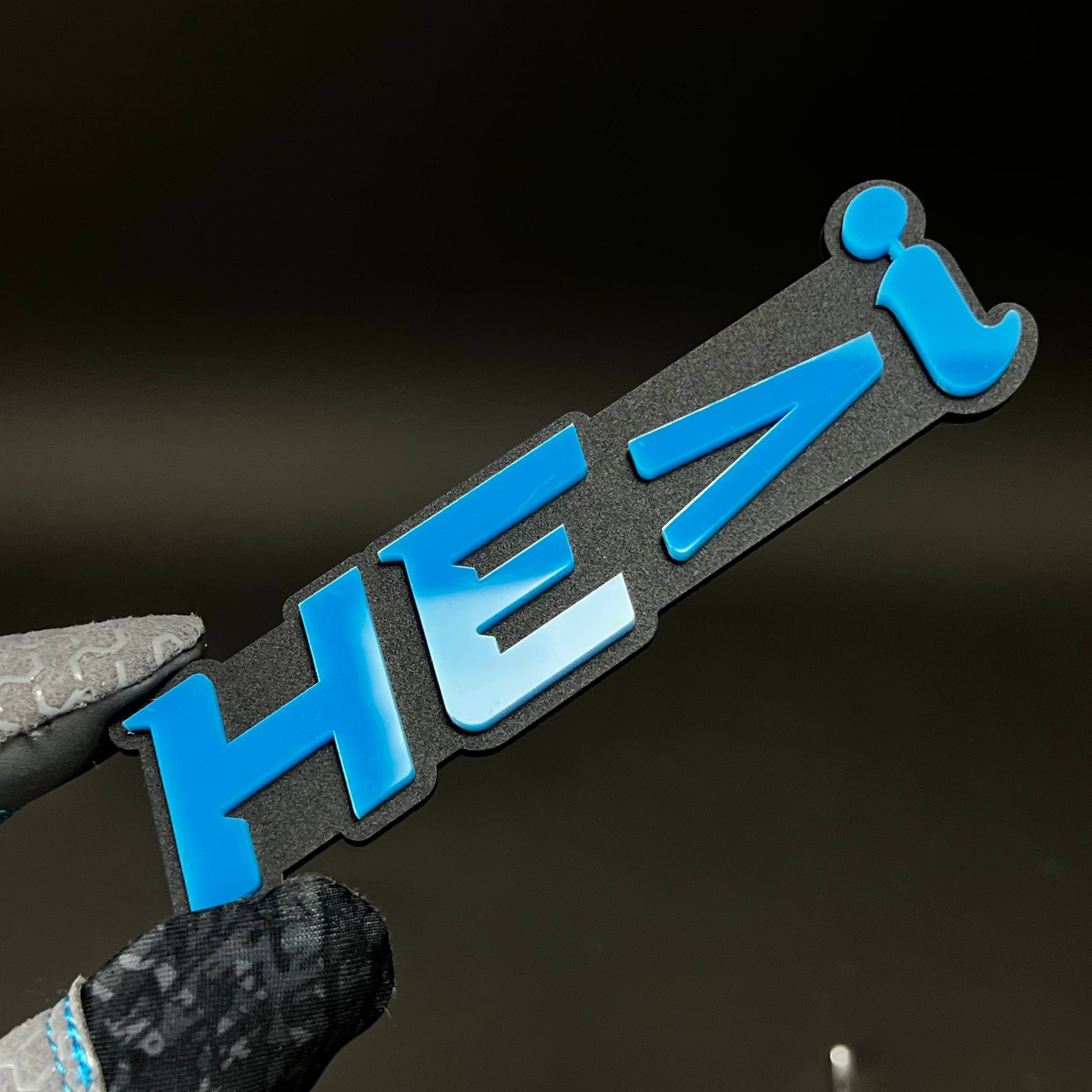 1PC HE>i 3D Acrylic Badge - Car Truck Emblem Fender Tailgate Trunk Sticker