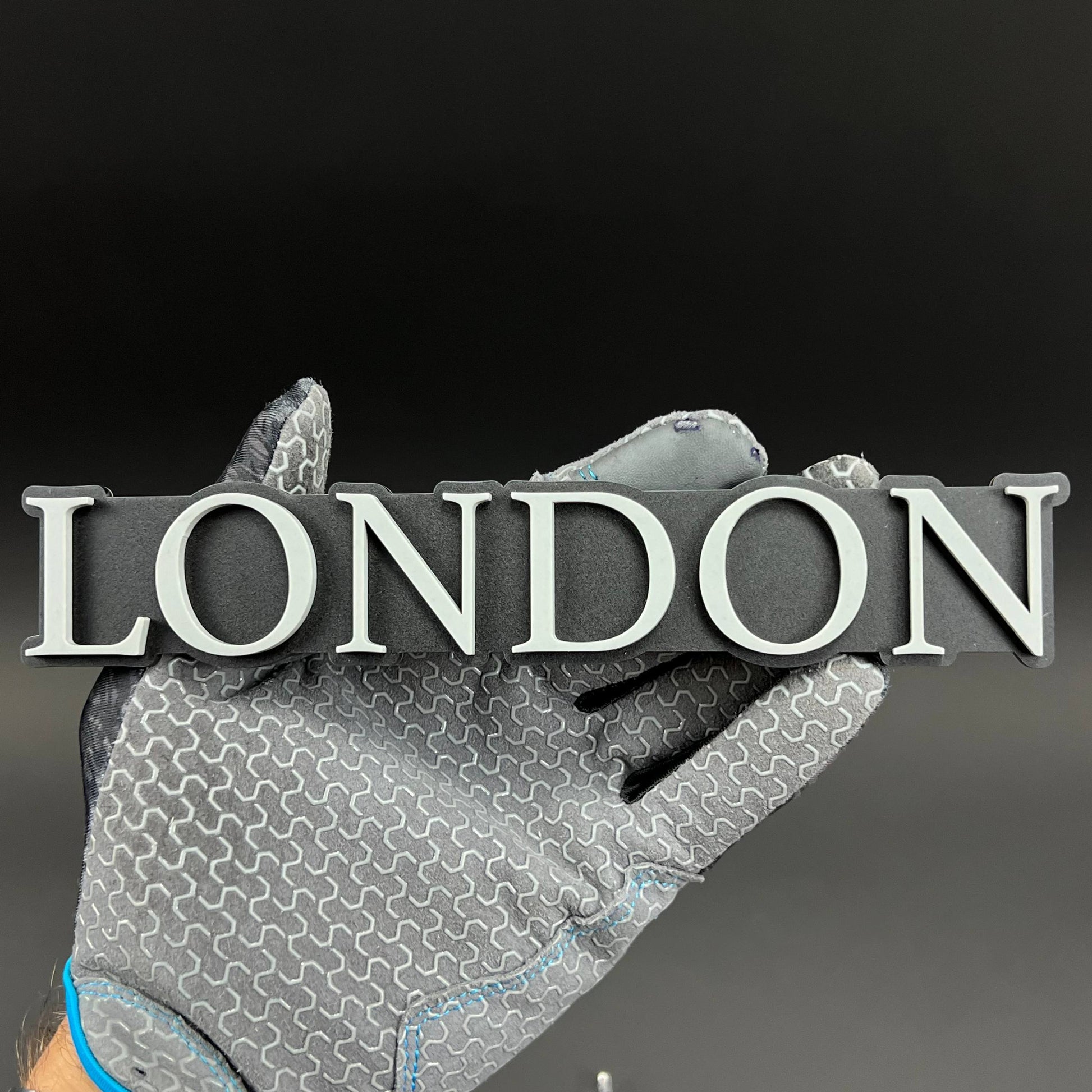 1PC LONDON (White) 3D Acrylic Badge - Car Truck Emblem Fender Tailgate Trunk Sticker