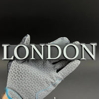 1PC LONDON (White) 3D Acrylic Badge - Car Truck Emblem Fender Tailgate Trunk Sticker