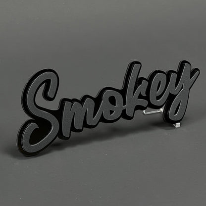 Smokey 3D Acrylic Badge - Car Truck Emblem Fender Tailgate Trunk Sticker