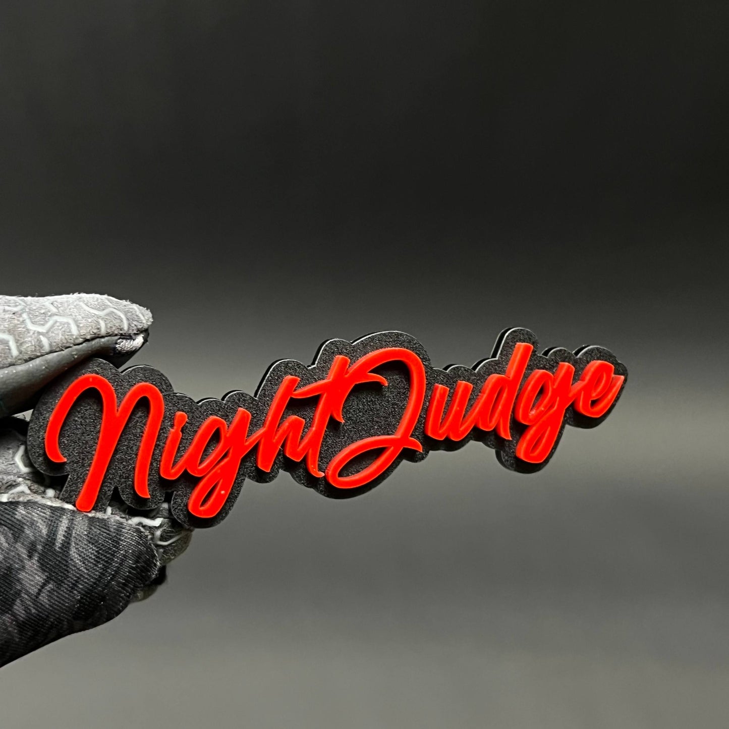 1PC NightJudge 3D Acrylic Badge - Car Truck Emblem Fender Tailgate Trunk Sticker