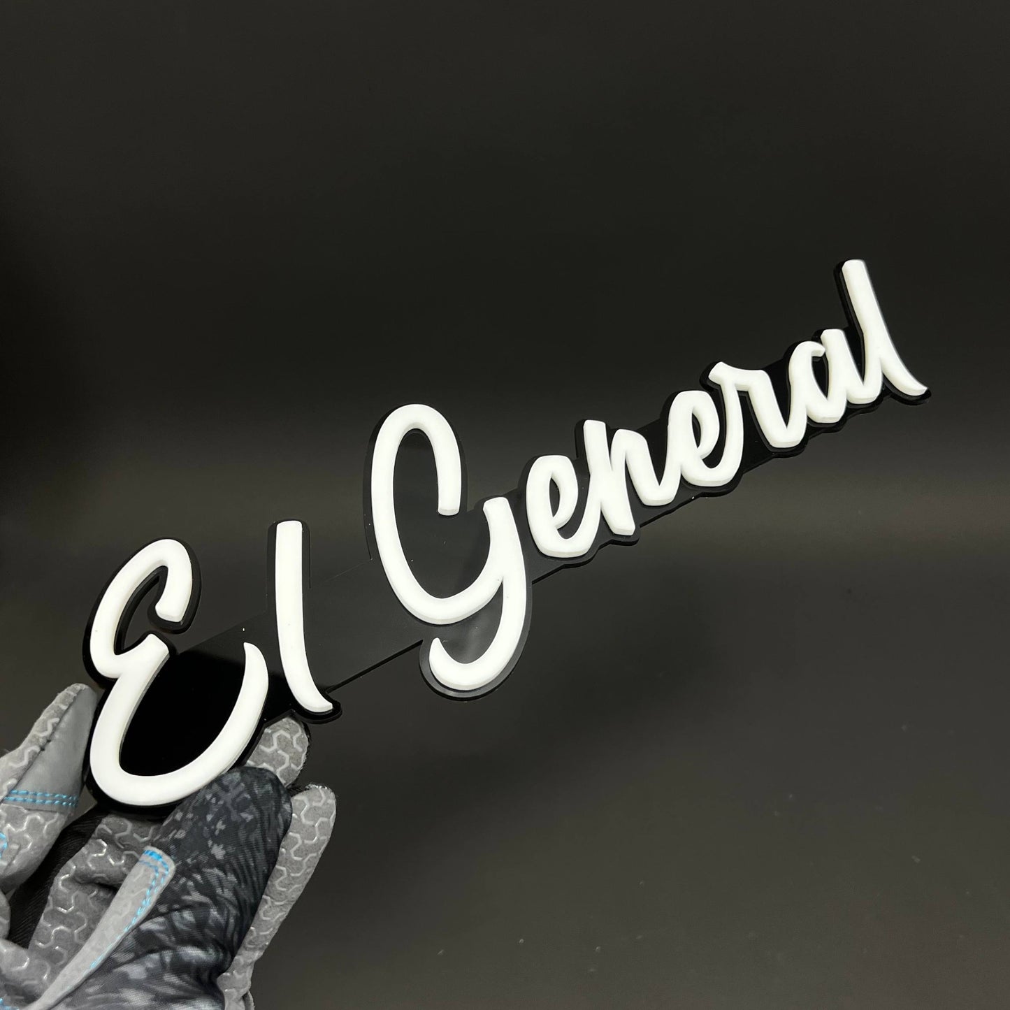 1PC El General 3D Acrylic Badge - Car Truck Emblem Fender Tailgate Trunk Sticker