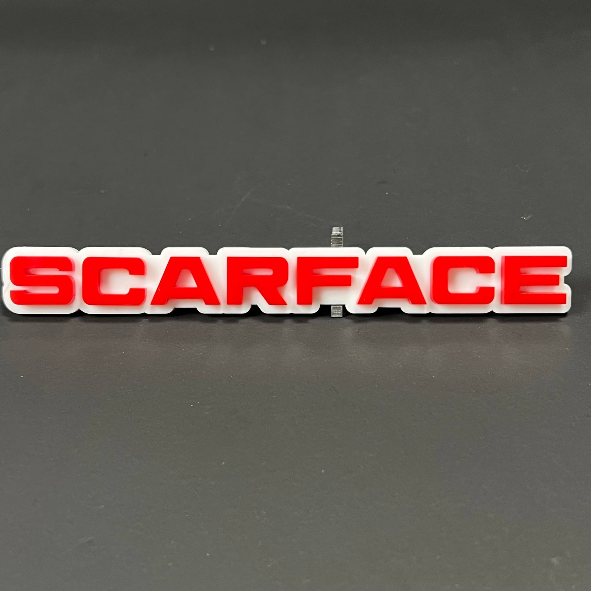 1PC SCARFACE 3D Acrylic Badge - Car Truck Emblem Fender Tailgate Trunk Sticker