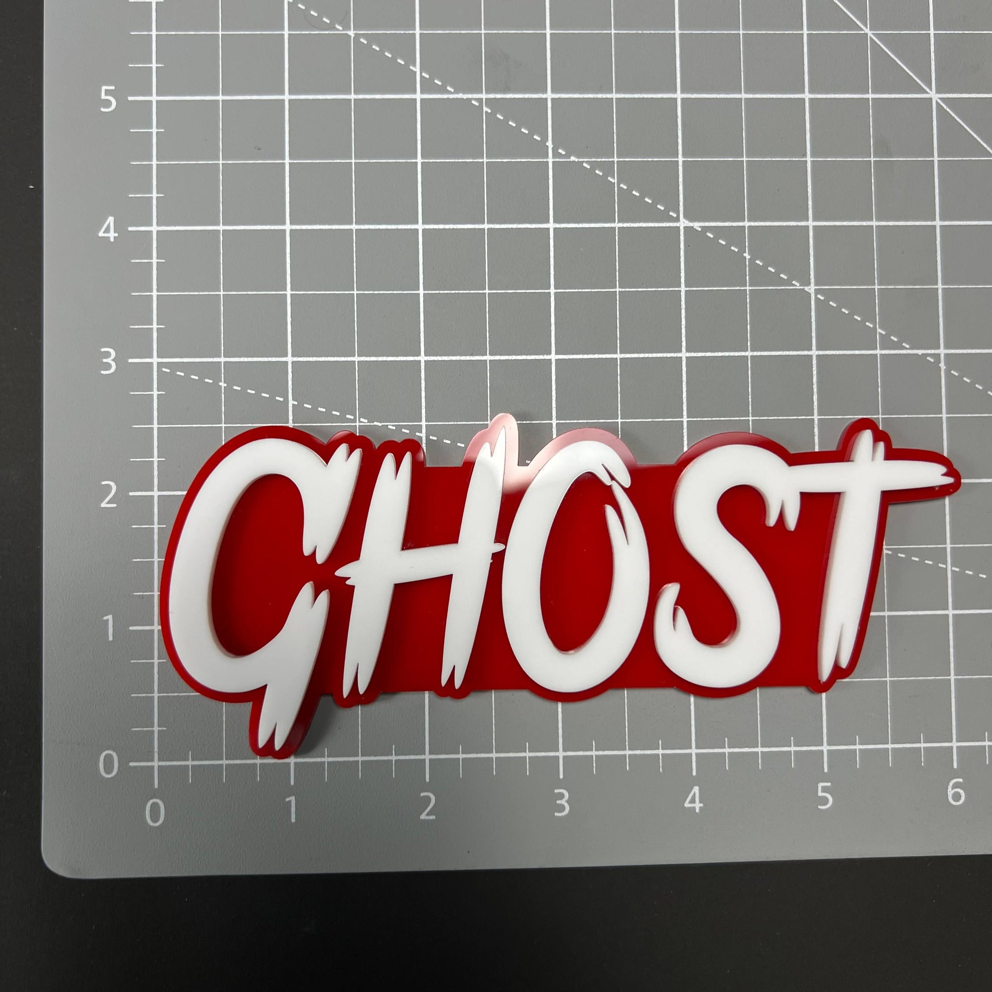 1PC GHOST 3D Acrylic Badge - Car Truck Emblem Fender Tailgate Trunk Sticker