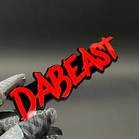 1PC DABEAST 3D Acrylic Badge - Car Truck Emblem Fender Tailgate Trunk Sticker