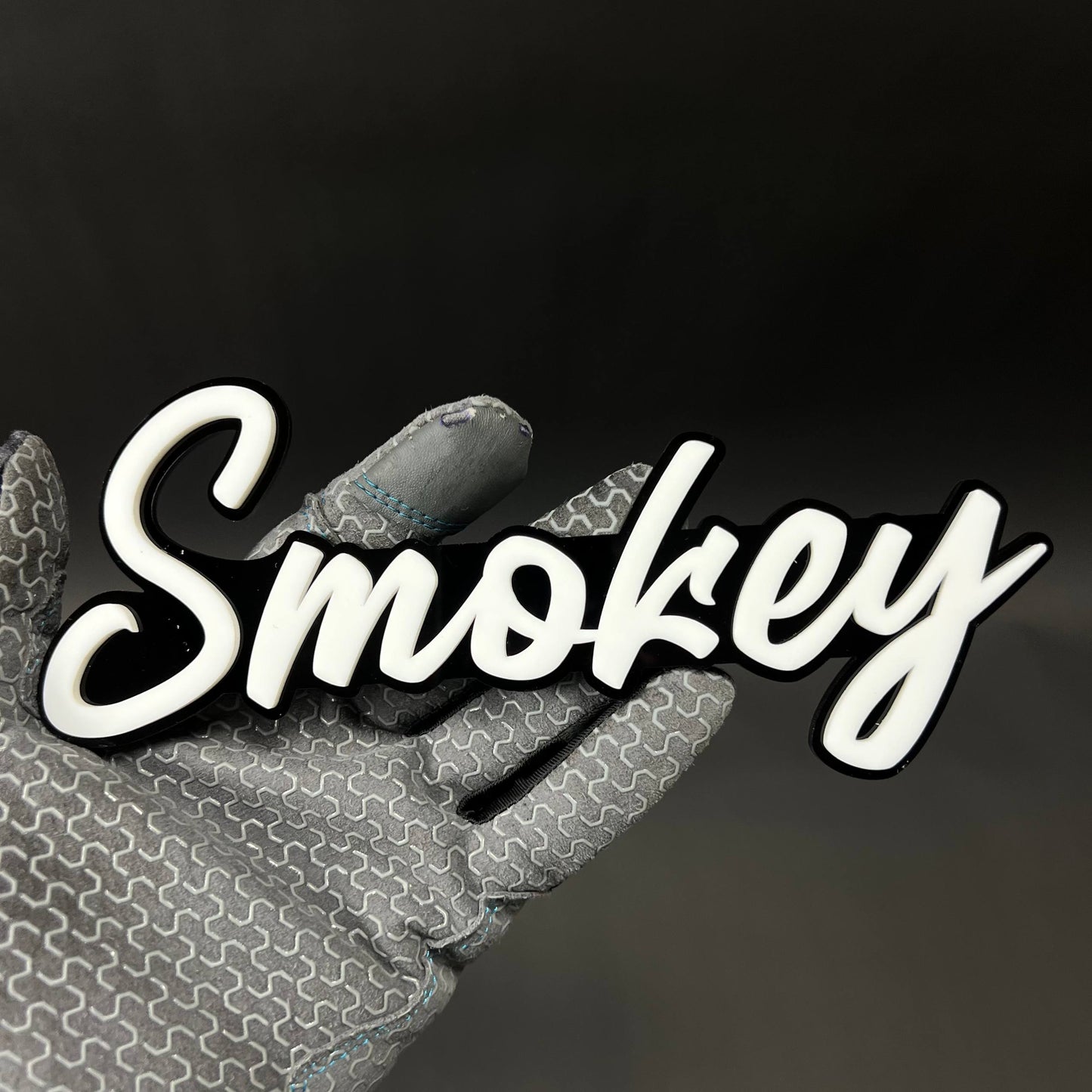 1PC Smokey 3D Acrylic Badge - Car Truck Emblem Fender Tailgate Trunk Sticker