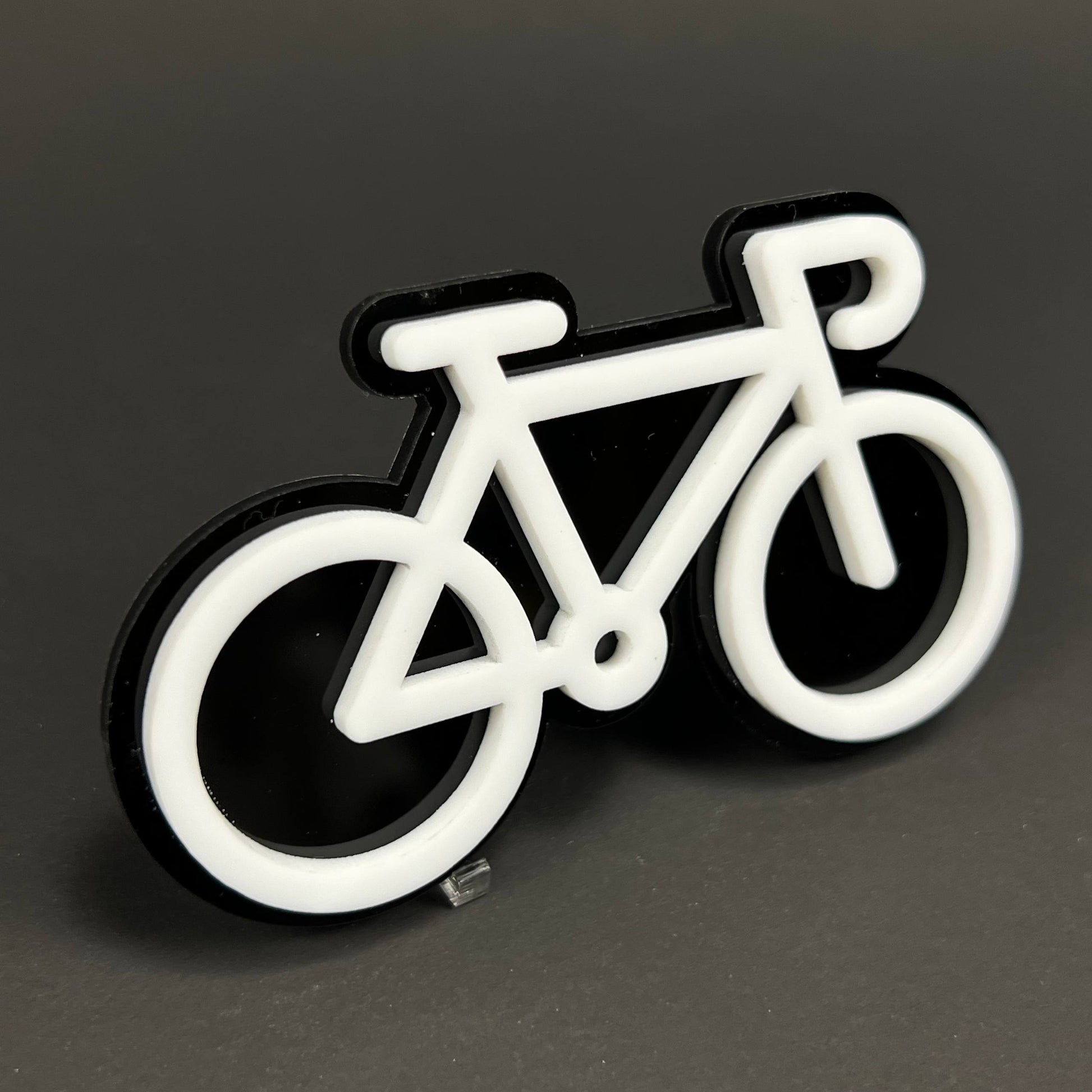 1PC Bicycle 3D Acrylic Badge - Car Truck Emblem Fender Tailgate Trunk Sticker