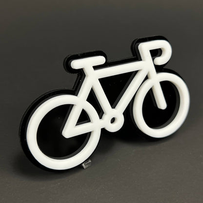1PC Bicycle 3D Acrylic Badge - Car Truck Emblem Fender Tailgate Trunk Sticker