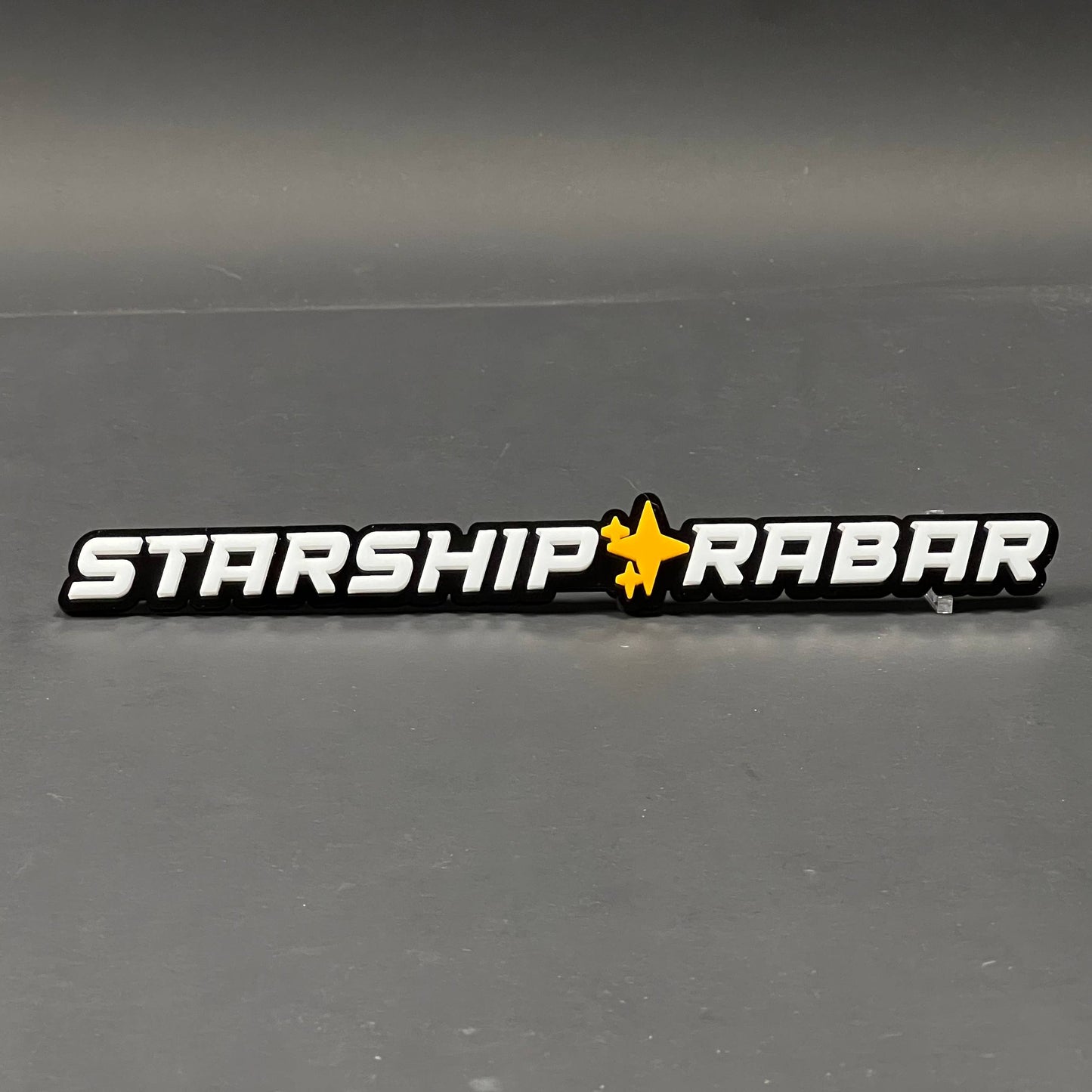 1PC STARSHIP RABAR 3D Acrylic Badge - Car Truck Emblem Fender Sticker