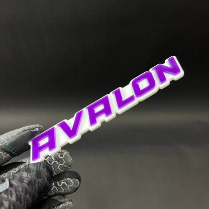 1PC AVALON 3D Acrylic Badge - Car Truck Emblem Fender Tailgate Trunk Sticker