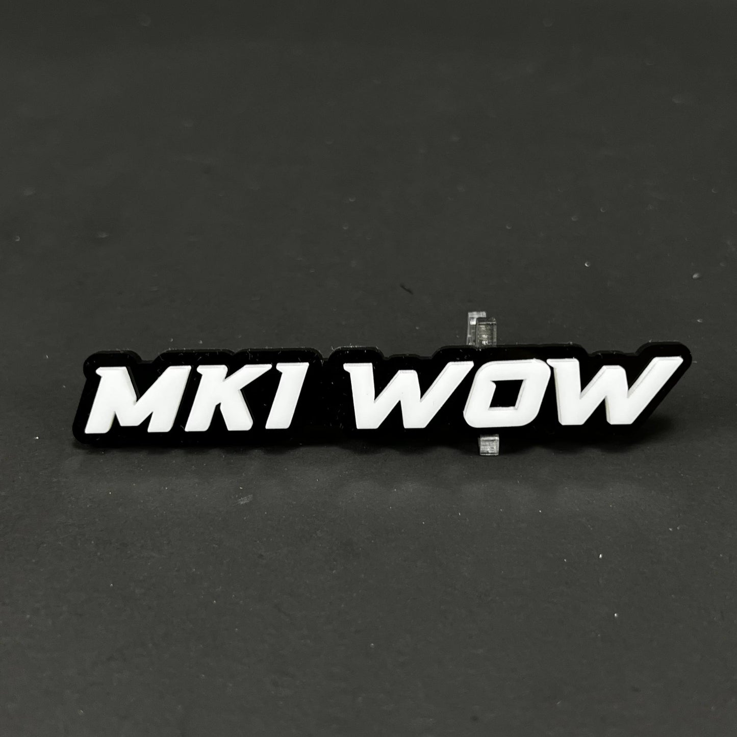 1PC MKI WOW 3D Acrylic Badge - Car Truck Emblem Fender Tailgate Trunk Sticker