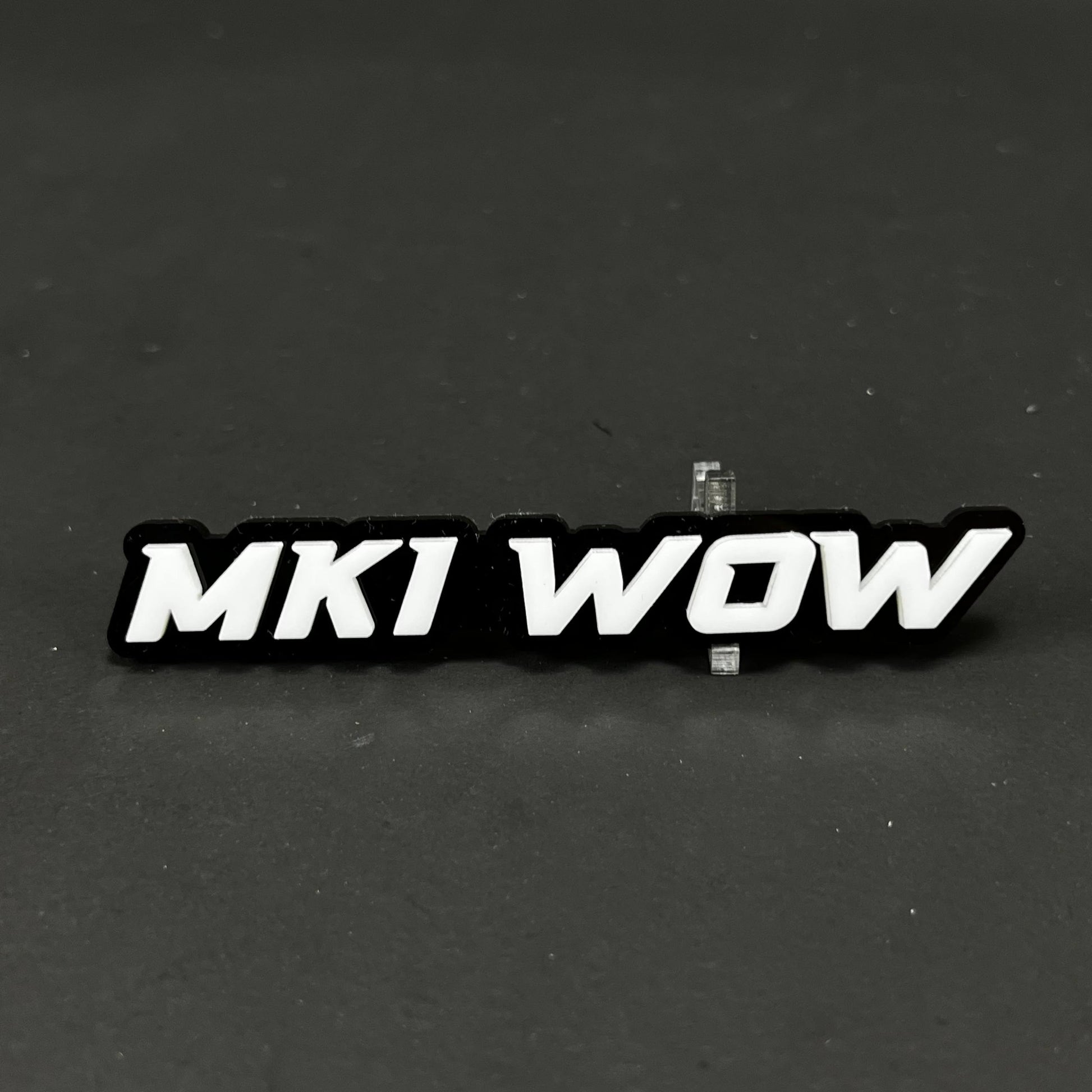 1PC MKI WOW 3D Acrylic Badge - Car Truck Emblem Fender Tailgate Trunk Sticker