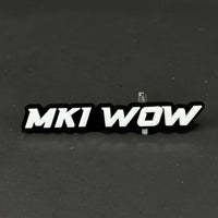 1PC MKI WOW 3D Acrylic Badge - Car Truck Emblem Fender Tailgate Trunk Sticker