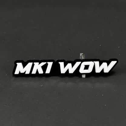 1PC MKI WOW 3D Acrylic Badge - Car Truck Emblem Fender Tailgate Trunk Sticker