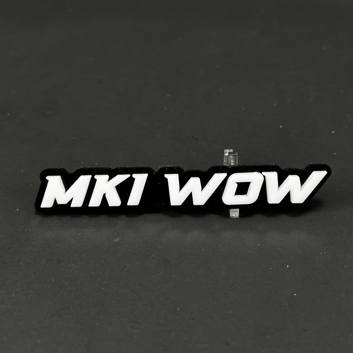 1PC MKI WOW 3D Acrylic Badge - Car Truck Emblem Fender Tailgate Trunk Sticker