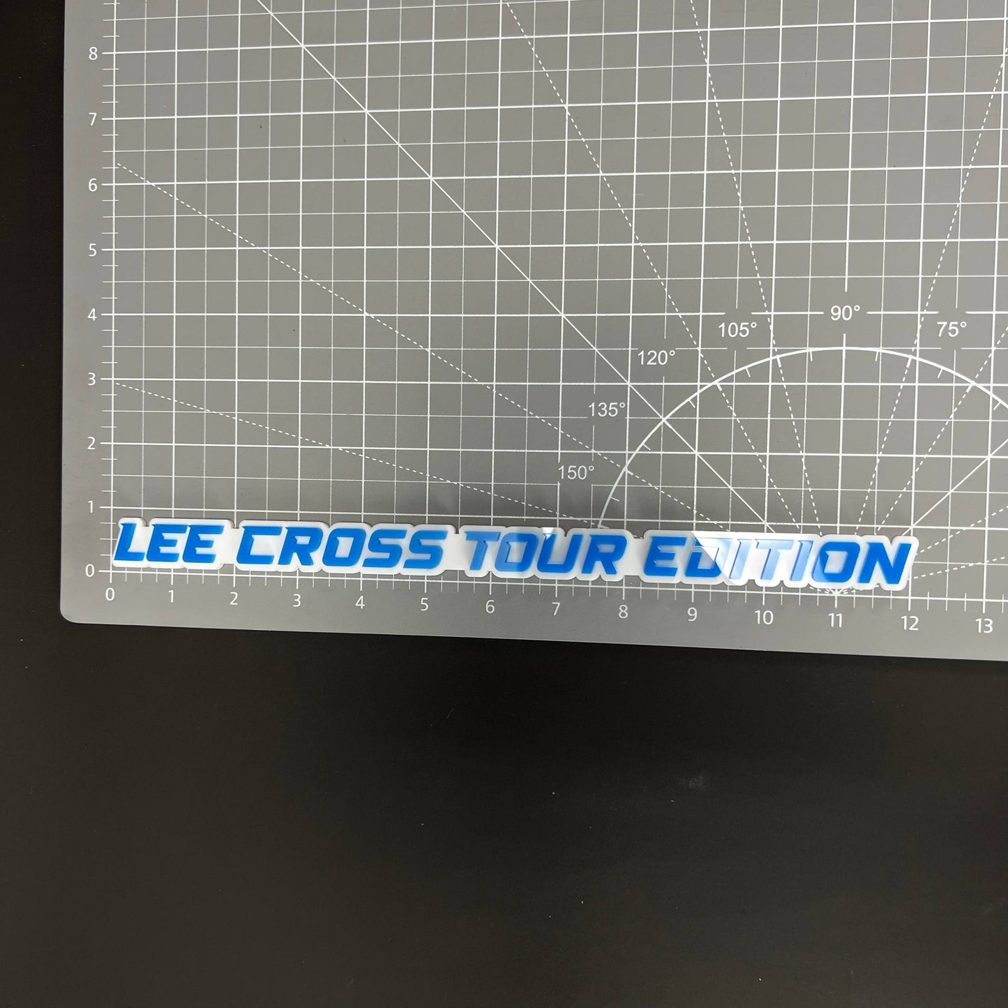 1PC LEE CROSS TOUR EDITION 3D Acrylic Badge - Car Truck Emblem Fender Sticker
