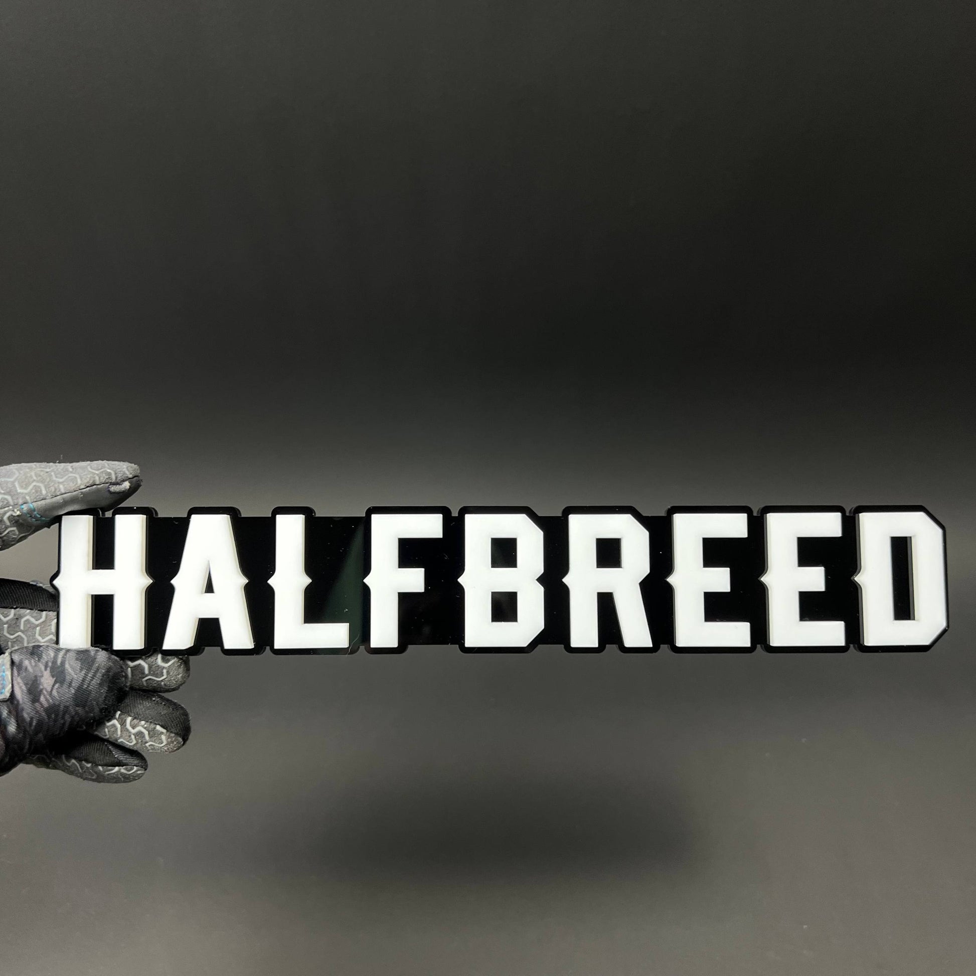 1PC HALFBREED 3D Acrylic Badge - Car Truck Emblem Fender Tailgate Trunk Sticker