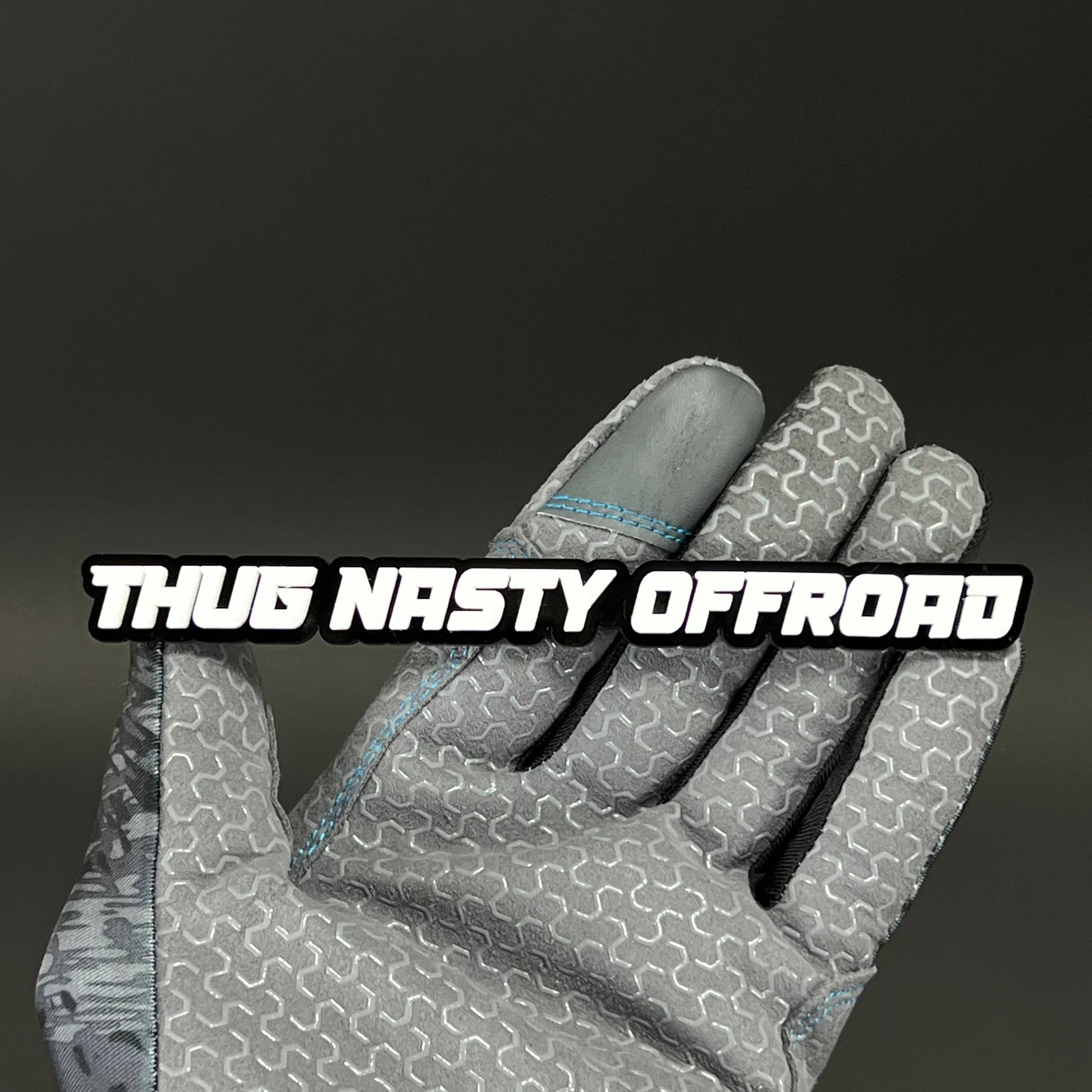 1PC THUG NASTY OFFROAD White 3D Acrylic Badge - Car Truck Emblem Fender Sticker