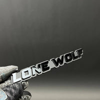 1PC LONE WOLF 3D Acrylic Badge - Car Truck Emblem Fender Tailgate Trunk Sticker