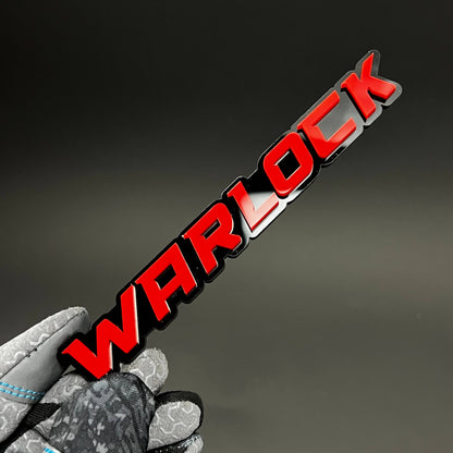 1PC WARLOCK 3D Acrylic Badge - Car Truck Emblem Fender Tailgate Trunk Sticker