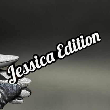 1PC Jessica Edition 3D Acrylic Badge - Car Truck Emblem Fender Sticker
