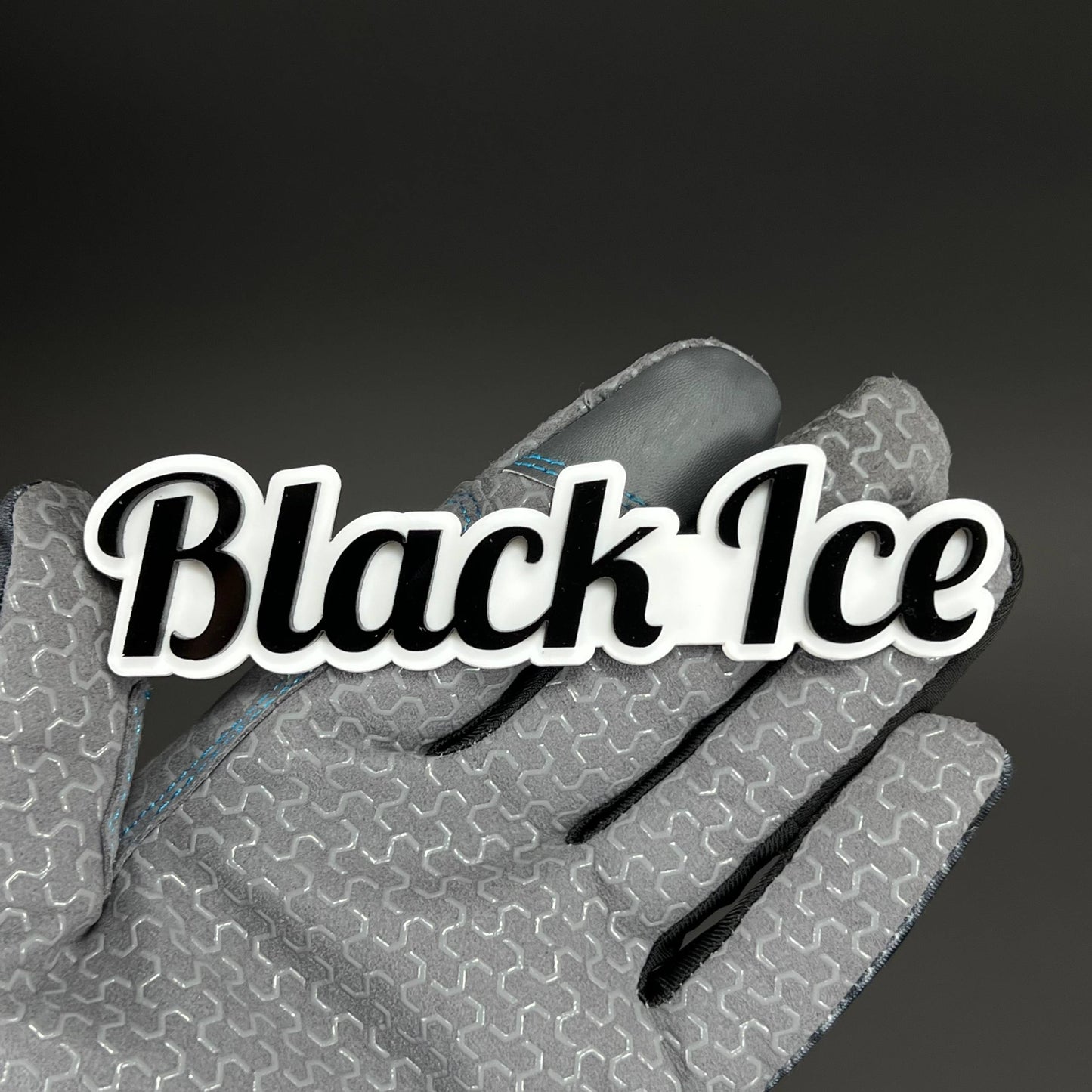 1PC Black Ice 3D Acrylic Badge - Car Truck Emblem Fender Tailgate Trunk Sticker