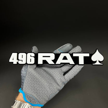 1PC 496 RAT 3D Acrylic Badge - Car Truck Emblem Fender Tailgate Trunk Sticker