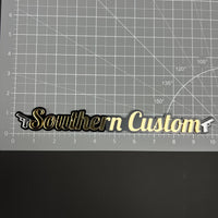 1PC Southern Custom 3D Acrylic Badge - Car Truck Emblem Fender Tailgate Trunk Sticker