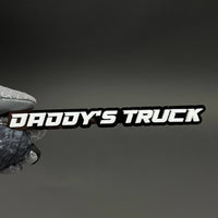 1PC DADDY'S TRUCK 3D Acrylic Badge - Car Truck Emblem Fender Sticker
