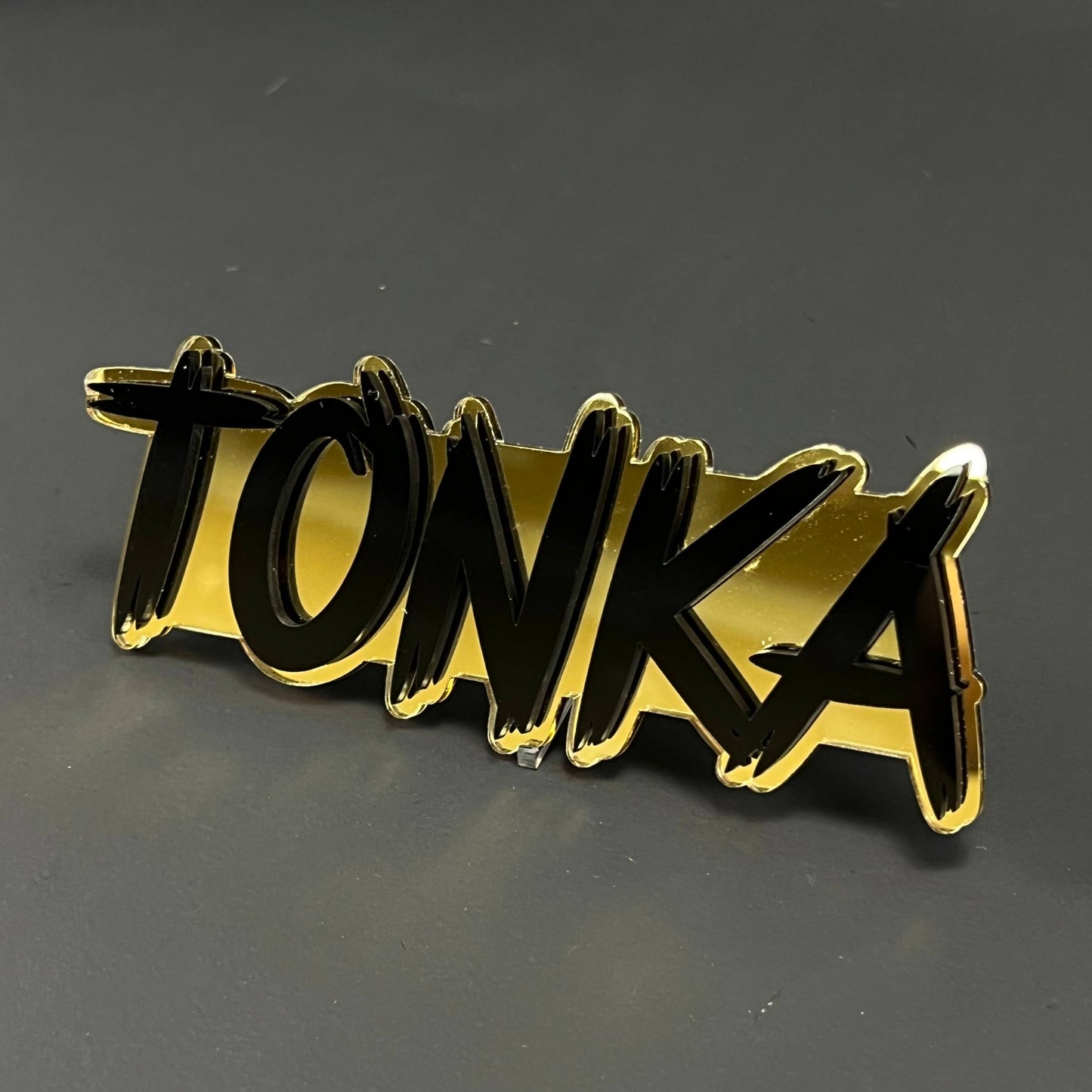 1PC TONKA 3D Acrylic Badge - Car Truck Emblem Fender Tailgate Trunk Sticker