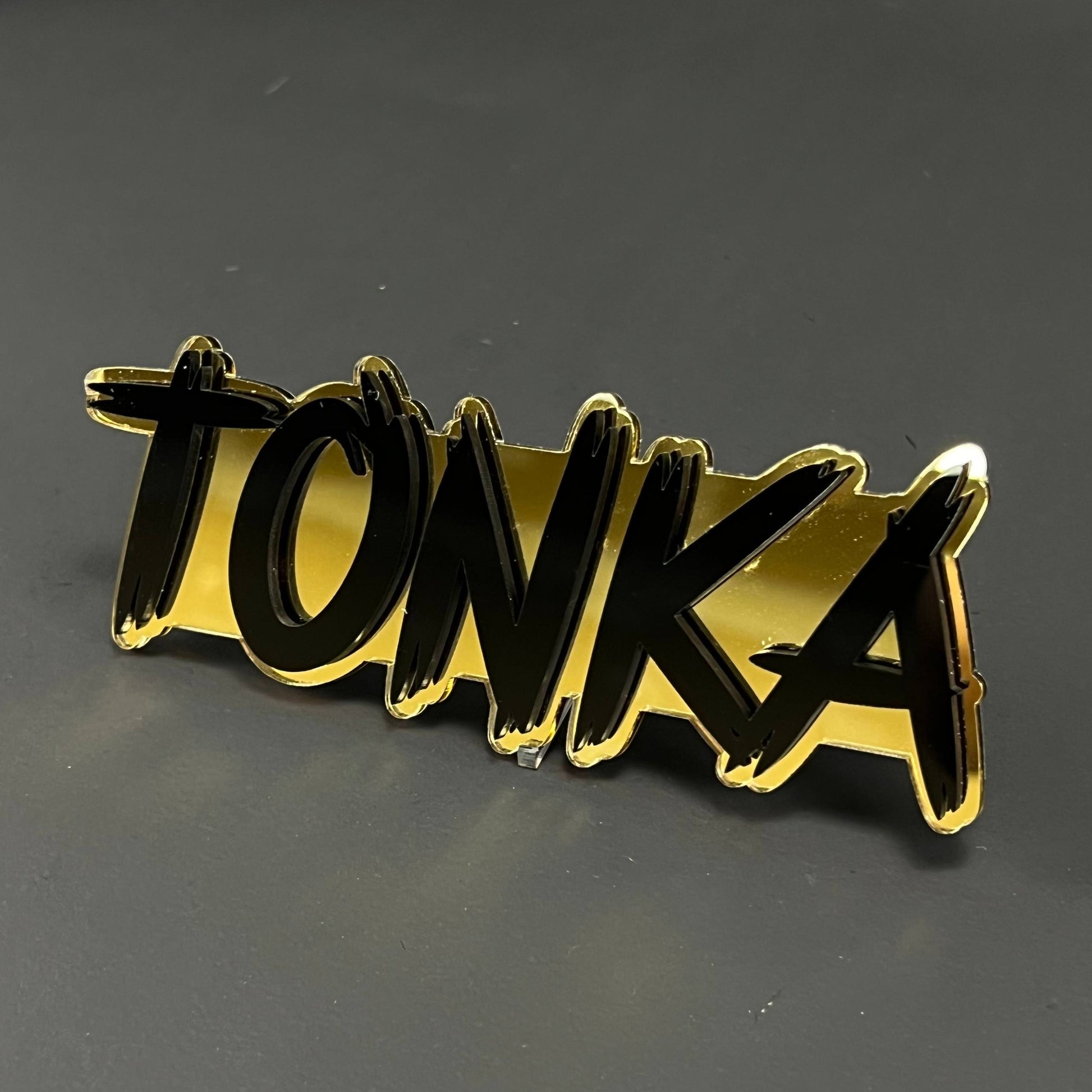 1PC TONKA 3D Acrylic Badge - Car Truck Emblem Fender Tailgate Trunk Sticker