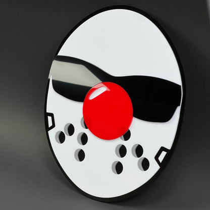 1PC Hockey Mask 3D Acrylic Badge - Car Truck Emblem Fender Sticker