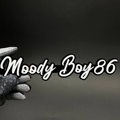 1PC Moody Boy86 3D Acrylic Badge - Car Truck Emblem Fender Sticker