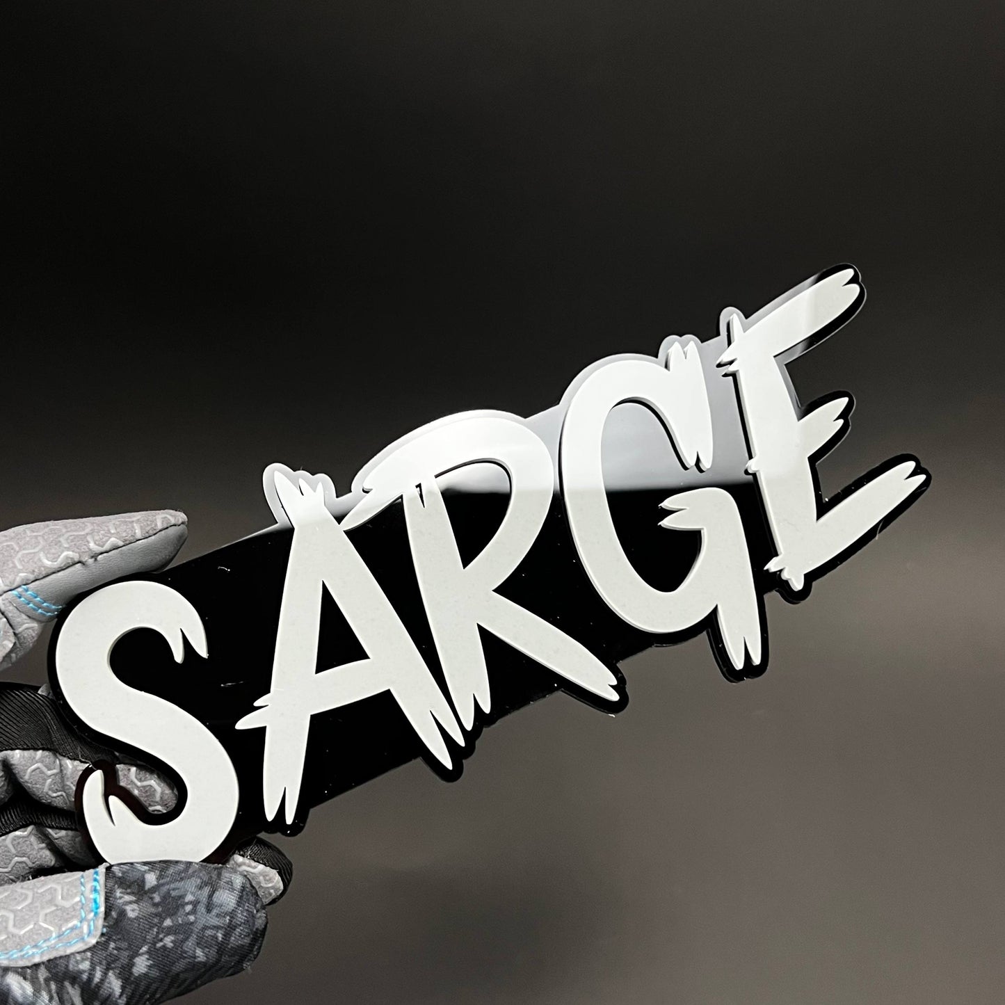 1PC SARGE 3D Acrylic Badge - Car Truck Emblem Fender Tailgate Trunk Sticker