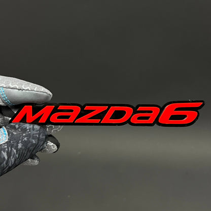 1PC MAZDA6 3D Acrylic Badge - Car Truck Emblem Fender Tailgate Trunk Sticker
