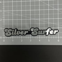 1PC Silver Surfer 3D Acrylic Badge - Car Truck Emblem Fender Sticker