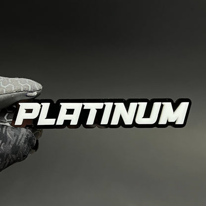 1PC Platinum 3D Acrylic Badge - Car Truck Emblem Fender Tailgate Trunk Sticker