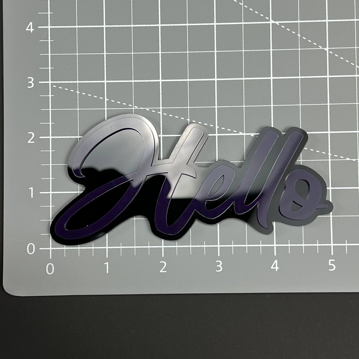 1PC Hello 3D Acrylic Badge - Car Truck Emblem Fender Tailgate Trunk Sticker