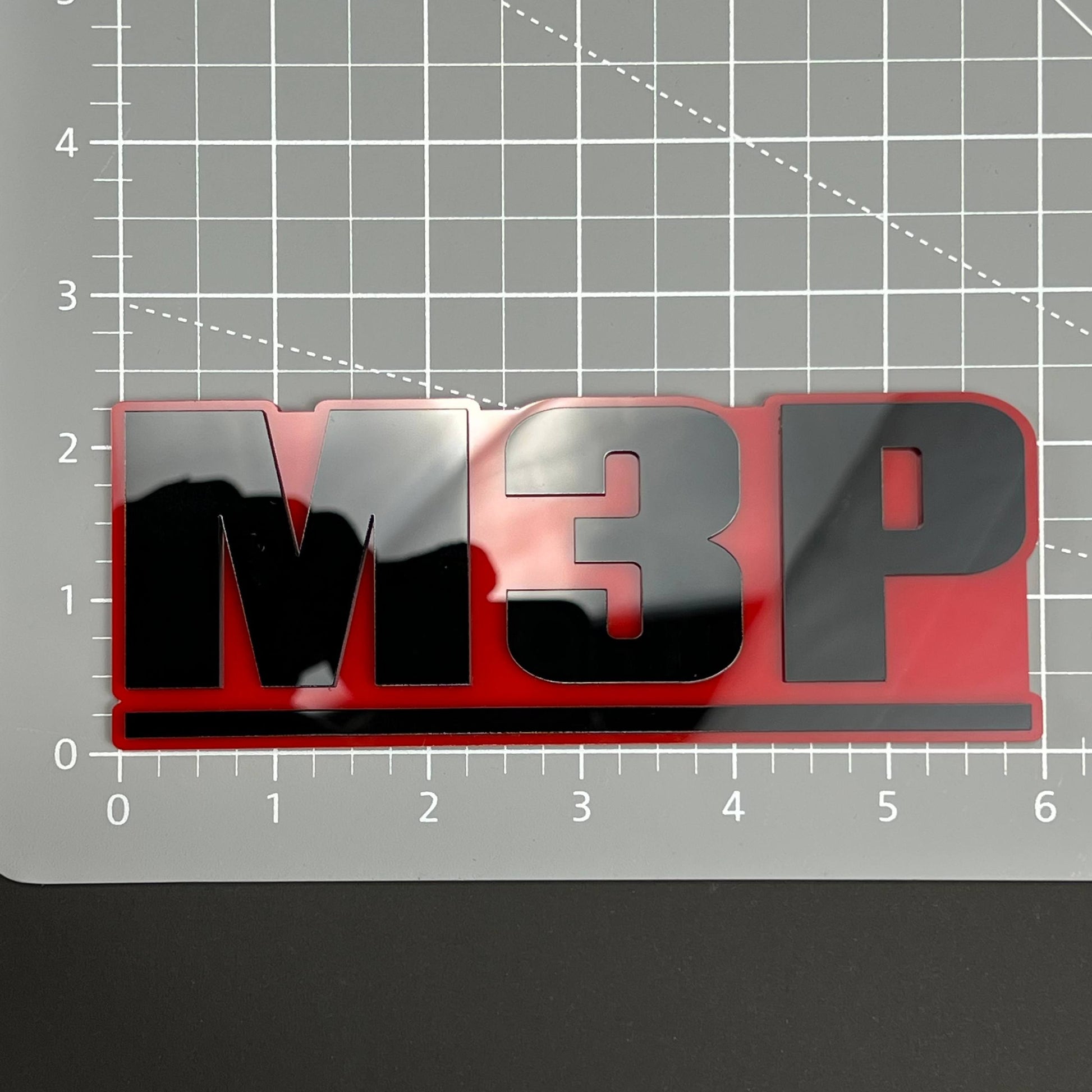 1PC M3P 3D Acrylic Badge - Car Truck Emblem Fender Tailgate Trunk Sticker