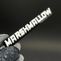 1PC MARSHMALLOW 3D Acrylic Badge - Car Truck Emblem Fender Sticker