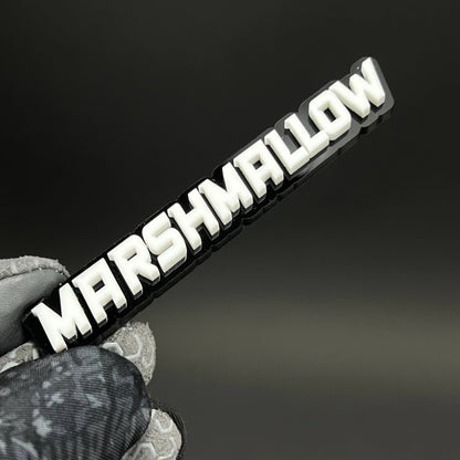 1PC MARSHMALLOW 3D Acrylic Badge - Car Truck Emblem Fender Sticker