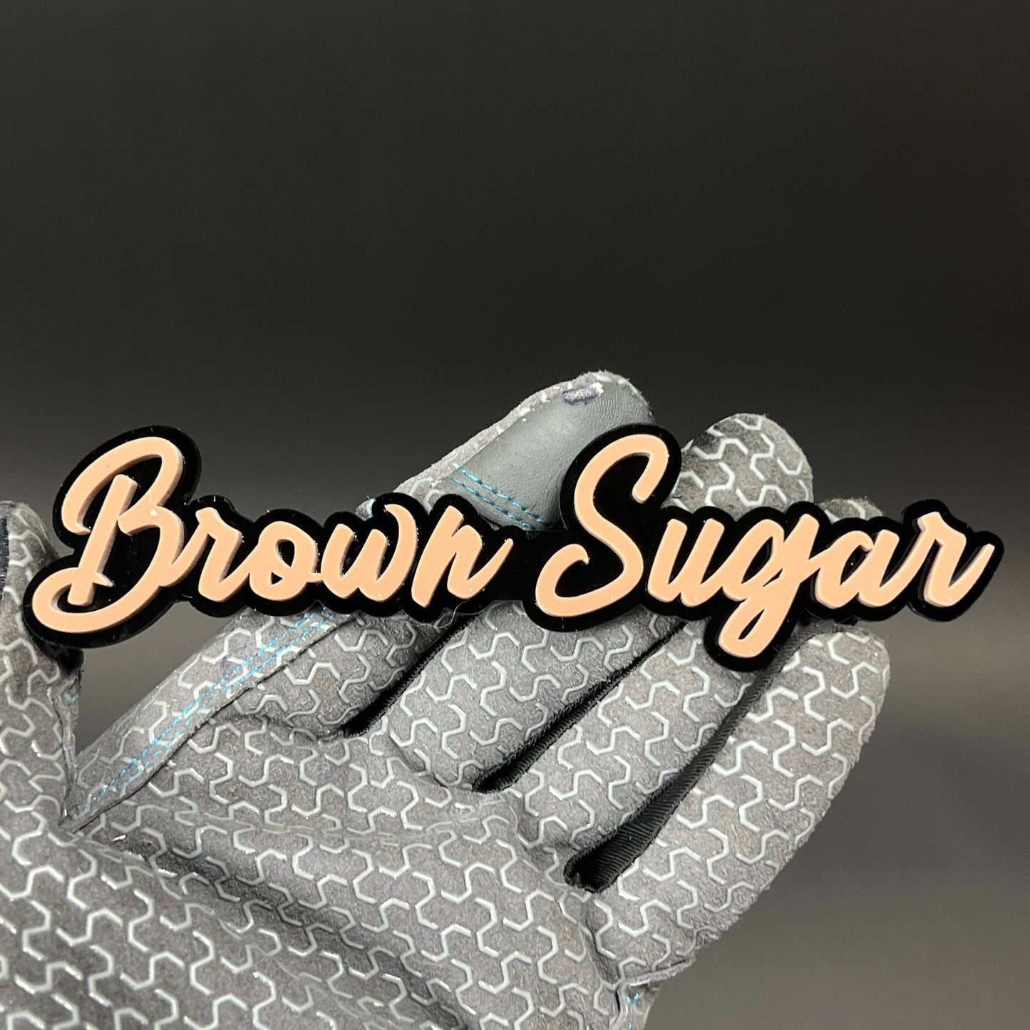 1PC Brown Sugar 3D Acrylic Badge - Car Truck Emblem Fender Sticker