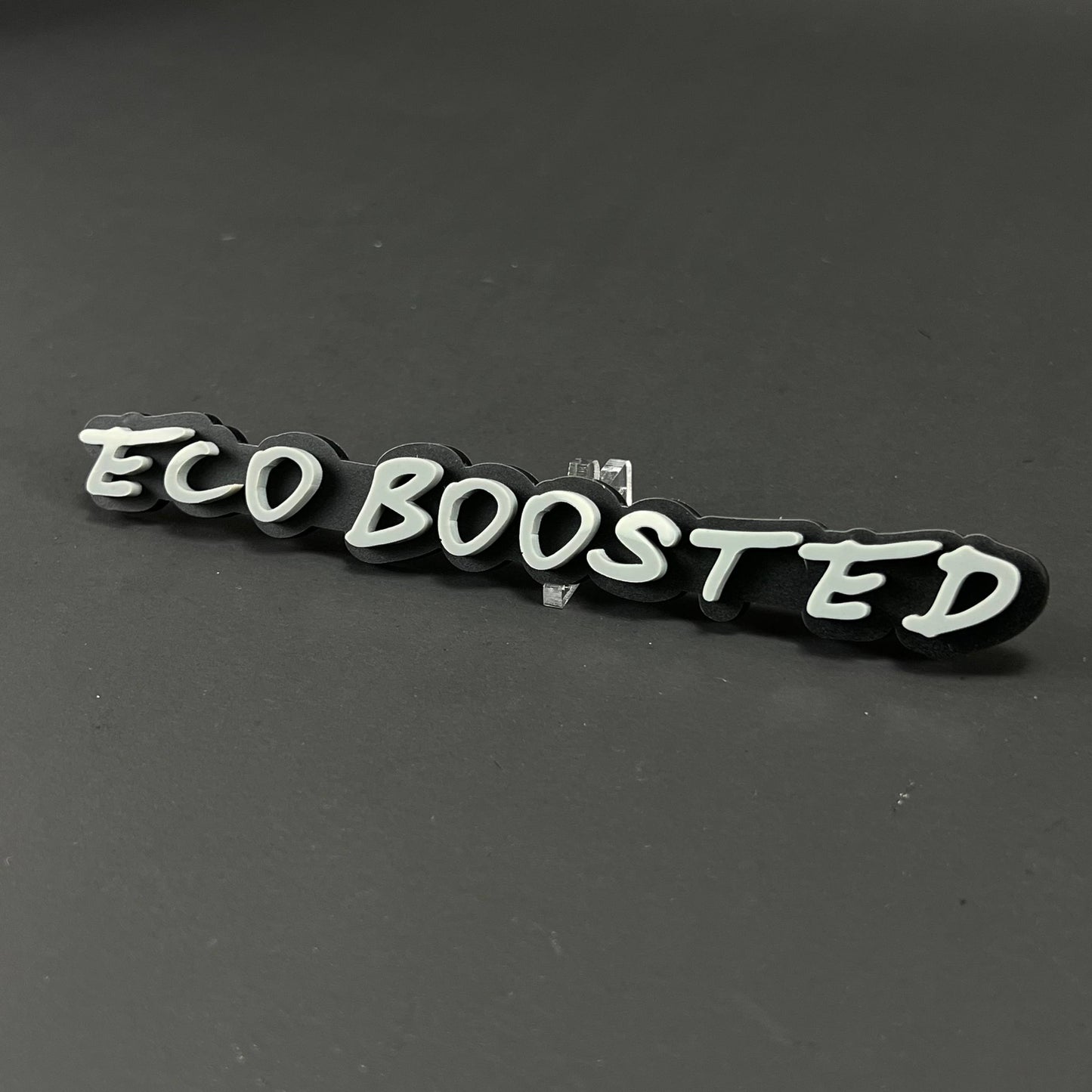1PC ECO BOOSTED 3D Acrylic Badge - Car Truck Emblem Fender Sticker