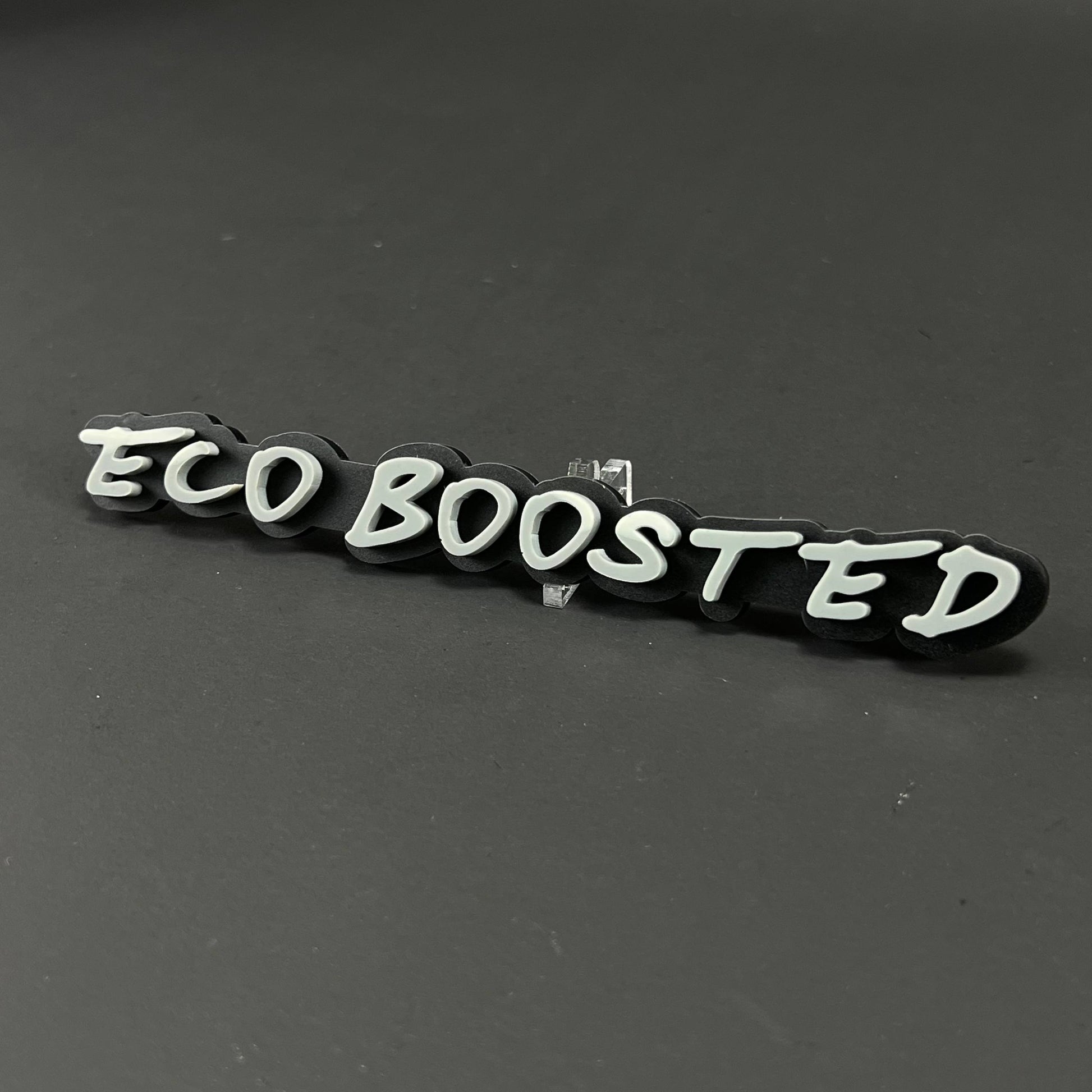 1PC ECO BOOSTED 3D Acrylic Badge - Car Truck Emblem Fender Sticker