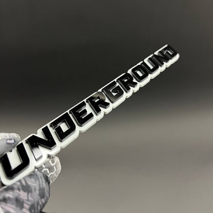 1PC UNDERGROUND 3D Acrylic Badge - Car Truck Emblem Fender Tailgate Trunk Sticker