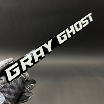 1PC GRAY GHOST 3D Acrylic Badge - Car Truck Emblem Fender Tailgate Trunk Sticker