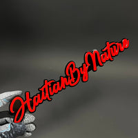 1PC HaitianByNature 3D Acrylic Badge - Car Truck Emblem Fender Sticker